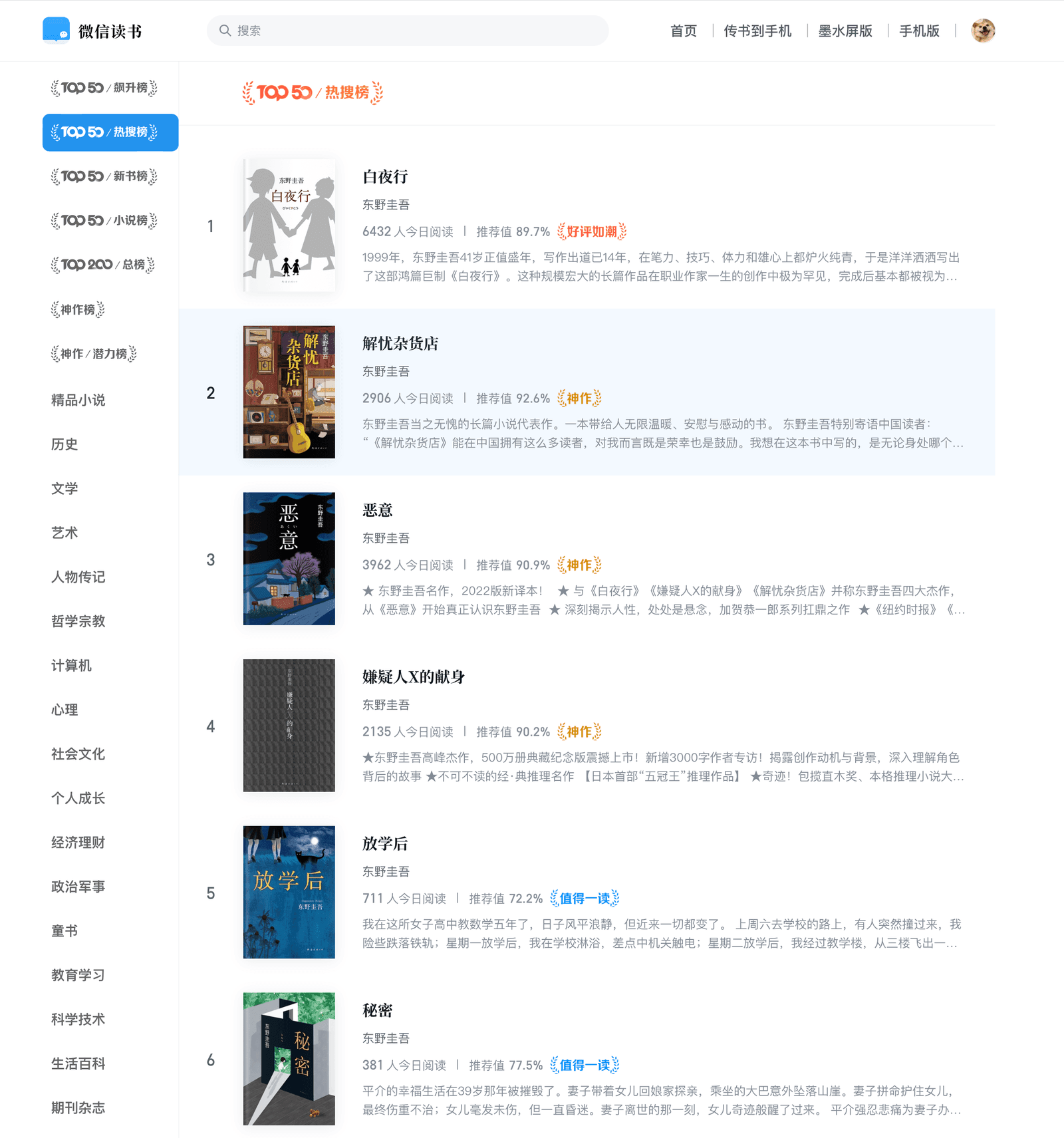 东野圭吾：当谜题照进人心 1